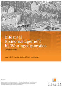 Brochure integraal risicomanagement woningcorporaties